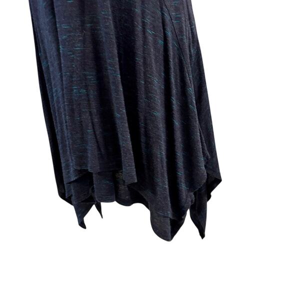 Dolan Left Coast Collection Blue Dress Size 8 Lined Handkerchief Hem Ruffle - Picture 4 of 13